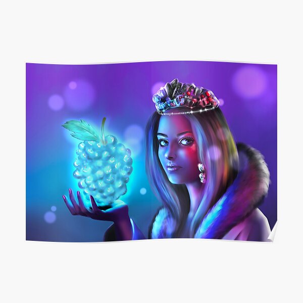 Blueberries Princess Poster
