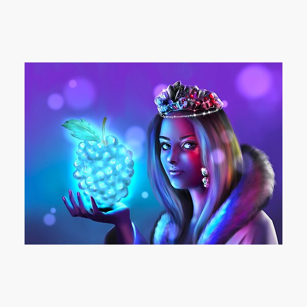 Blueberries Princess Photographic Print