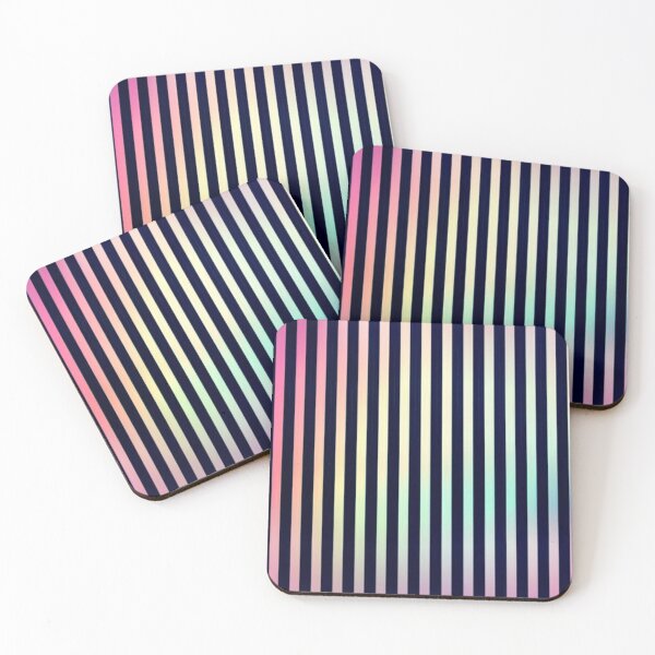 Item preview, Rainbow Light Play Black Stripes Pink Teal designed and sold by LaurenWDesigns.