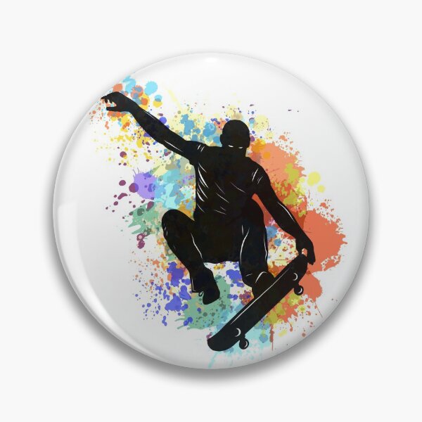Item preview, Skateboarder In The Air designed and sold by vibesofcolor.