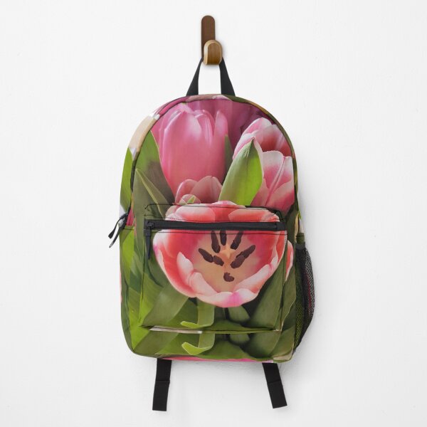 Item preview, Tulips are better than one 8 - a bouquet of pink and green designed and sold by ellenhenry.
