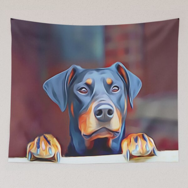 Item preview, Doberman Pinscher Looking out the Window designed and sold by Sunleil.