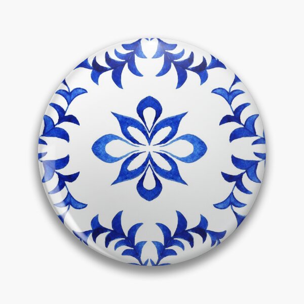 Item preview, Azulejo Portuguese Tile Watercolor Artwork 19 designed and sold by ilonitta.