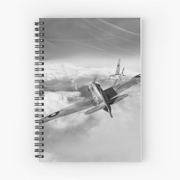 Item preview, Hawker Hurricane deflection shot B&W version designed and sold by Flight Artworks.