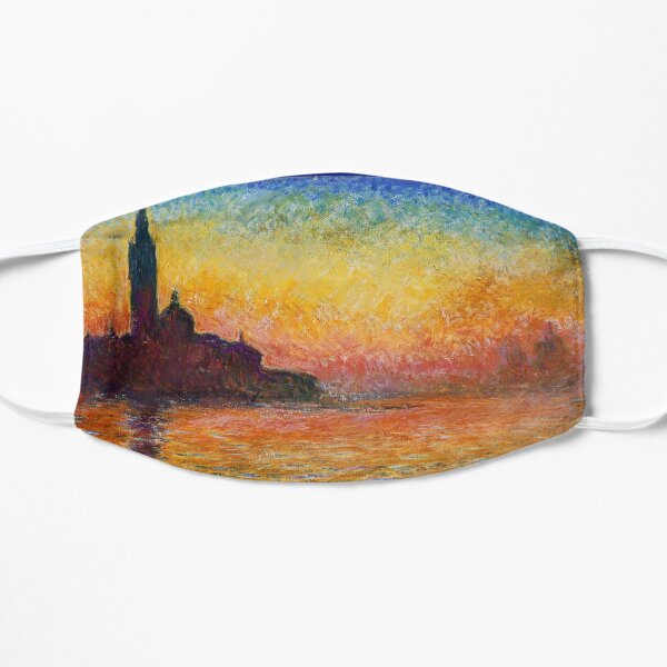 San Giorgio Maggiore at Dusk - Venice Flat Mask
