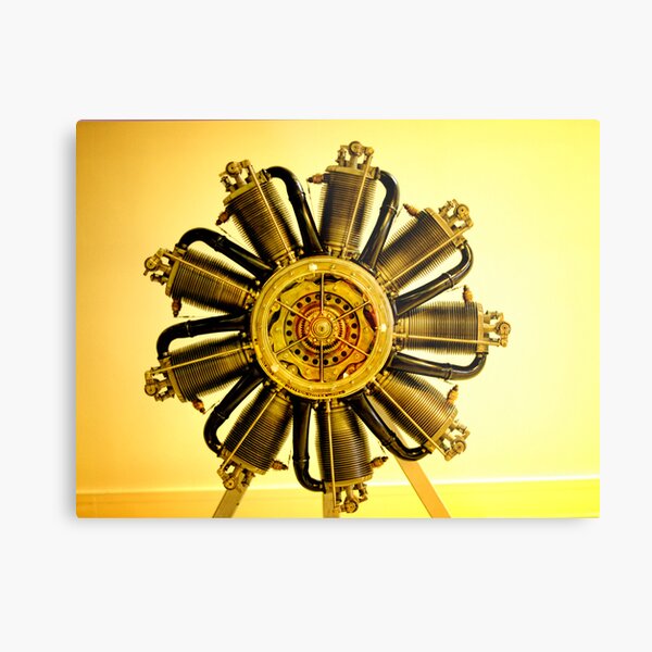 Plane Engine Metal Print