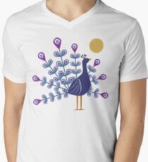 Gemmy Peacock Men's V-Neck T-Shirt