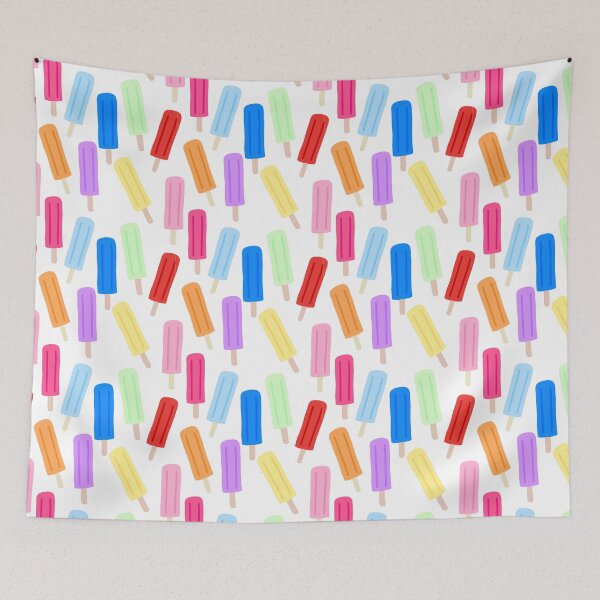 Item preview, Popsicle colorful repeat pattern designed and sold by Sarahgranchelli.