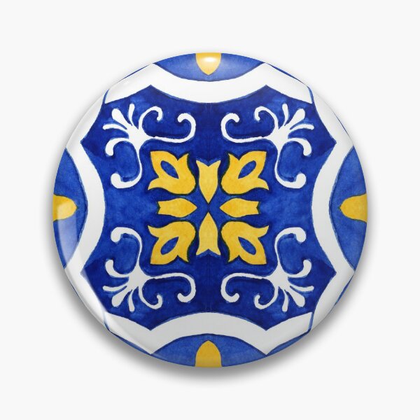 Item preview, Azulejo Portuguese Tile Watercolor Artwork 21 designed and sold by ilonitta.