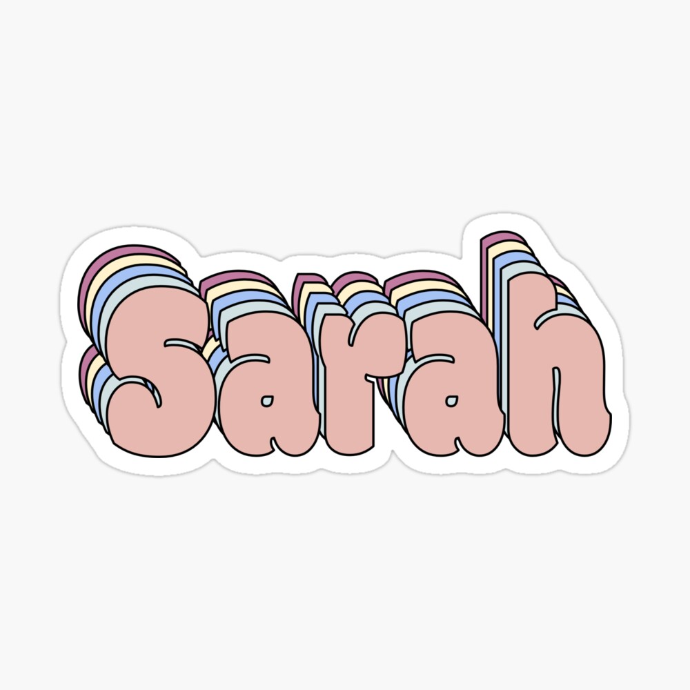 Sarah Name Mask By Ashleymanheim Redbubble