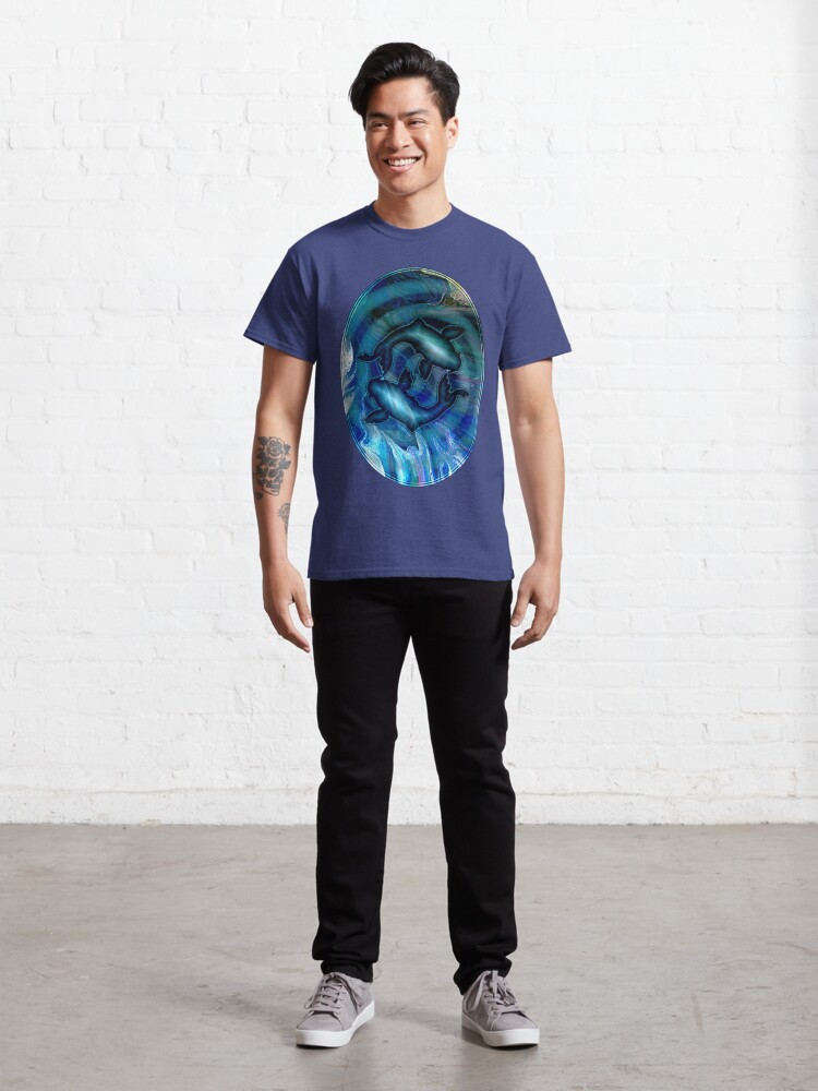 Alternate view of Fishes Circling Classic T-Shirt
