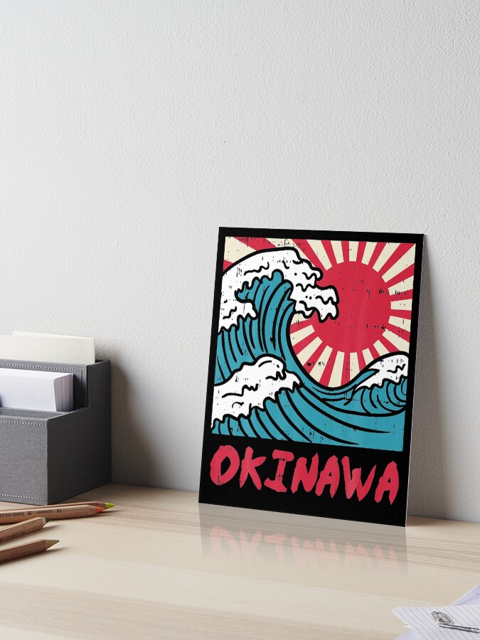 Vintage Retro Okinawa Great Wave