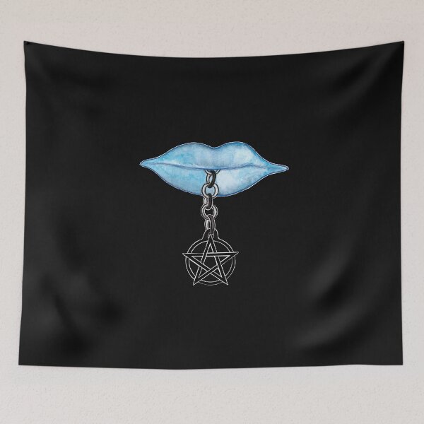 Artikelvorschau, Hexe Blue Lips Pentagramm Schutz entworfen und verkauft von sharanarnoldart.