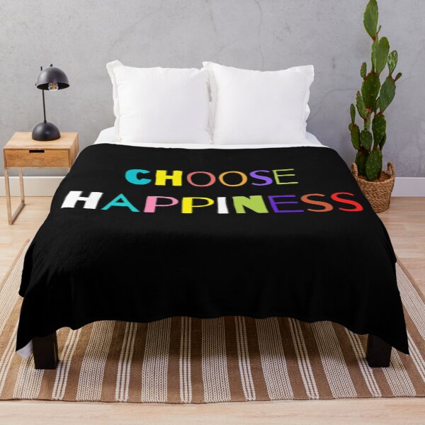 Item preview, Choose Happiness Blck designed and sold by Shineyarts.
