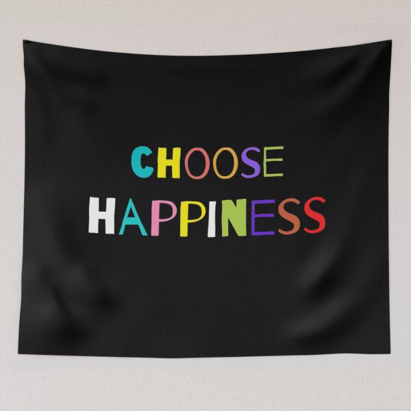 Item preview, Choose Happiness Blck designed and sold by Shineyarts.