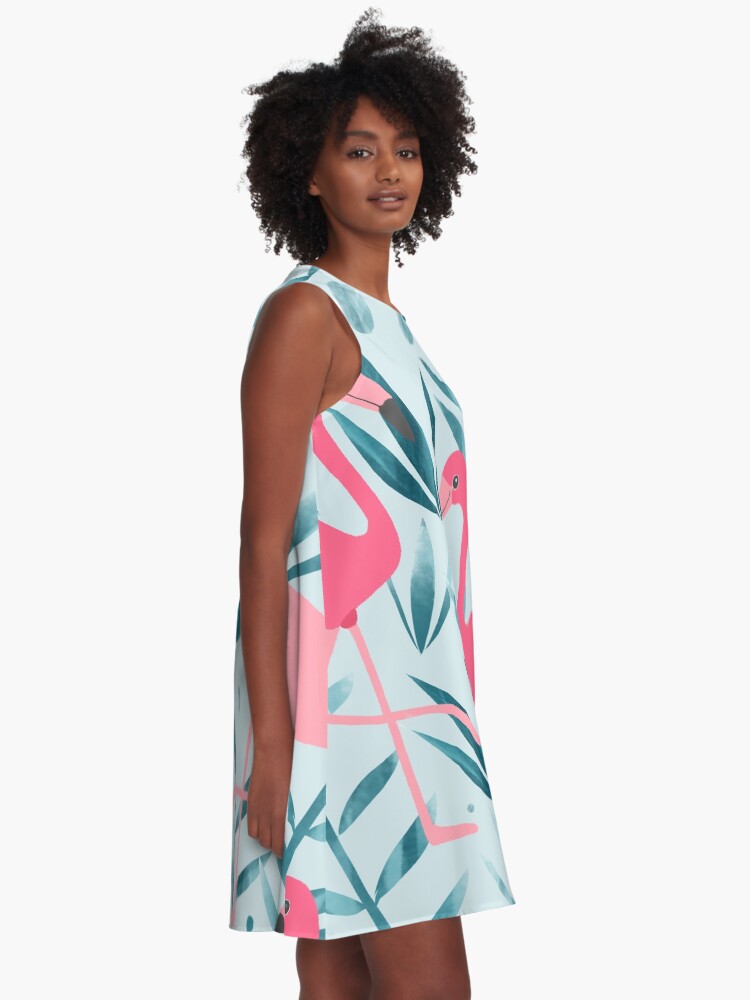 Alternate view of Flamingo fever A-Line Dress