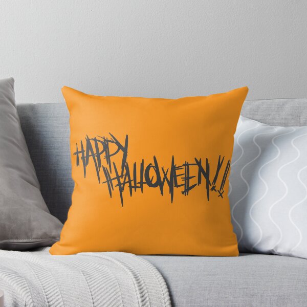 Item preview, Happy Halloween Black Ink On Orange designed and sold by Uttershirt.