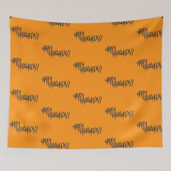 Item preview, Happy Halloween Black Ink On Orange designed and sold by Uttershirt.