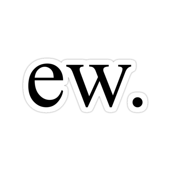 ew stickers by eclecticjustice redbubble