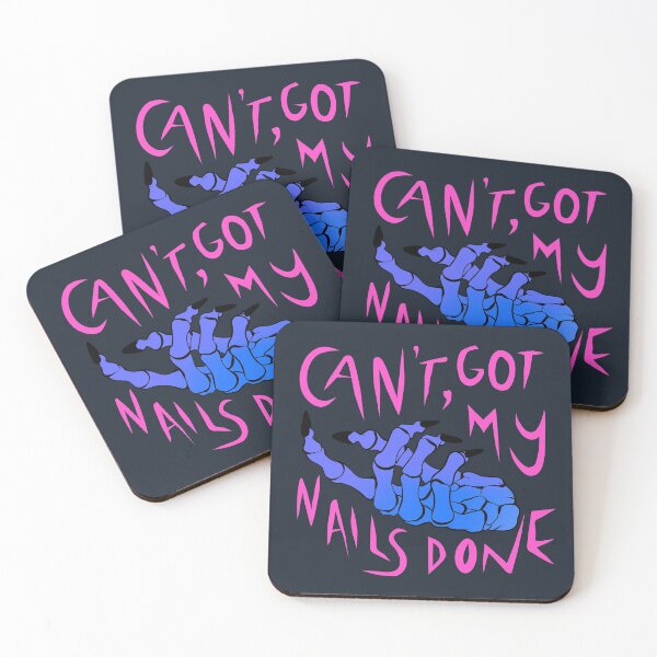 Item preview, can’t, i got my nails done (sassy rad skeleton with manicure) designed and sold by illhustration.