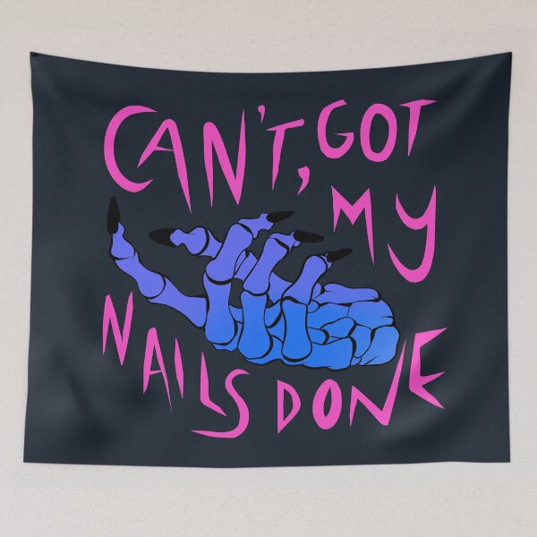 Item preview, can’t, i got my nails done (sassy rad skeleton with manicure) designed and sold by illhustration.