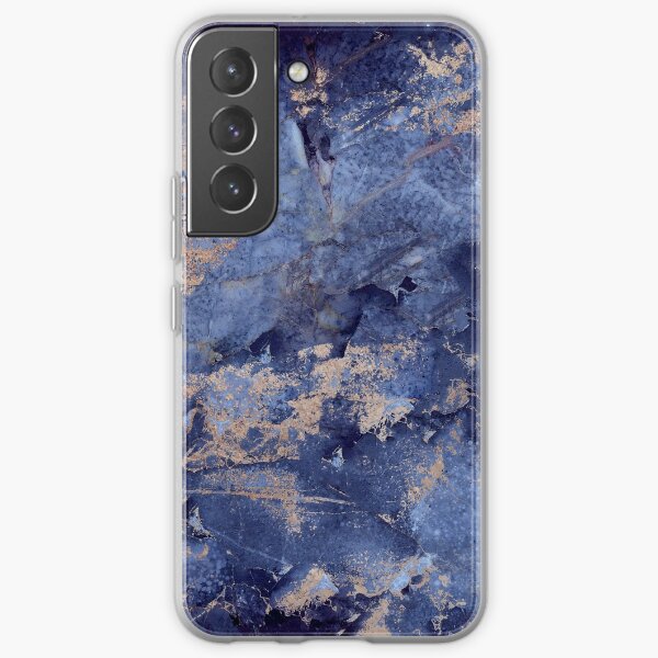 Navy and Blush Pink Stone Samsung Galaxy Soft Case