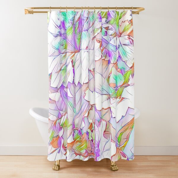 Bright Spring Foliage Shower Curtain