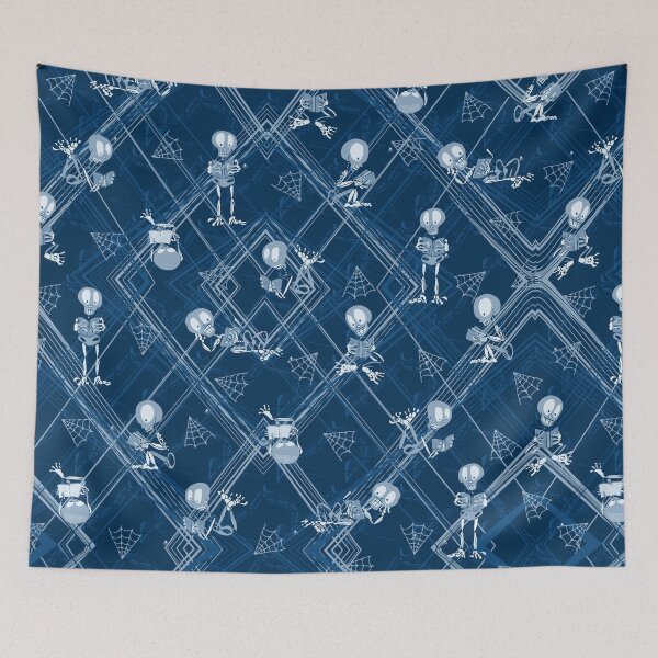 Item preview, Literary Skeletons in Classic Blue designed and sold by ArgyleImp.