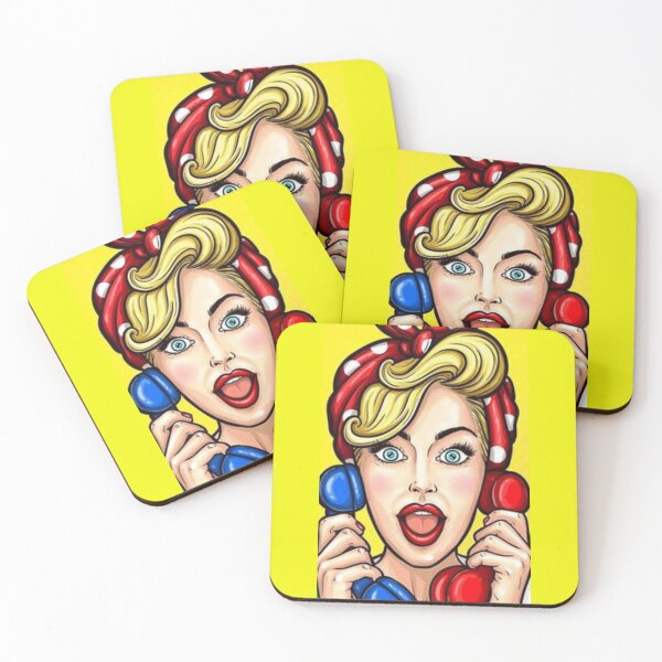 Item preview, Women on the phone talking designed and sold by kamikrison.