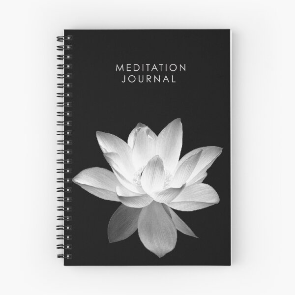 Item preview, 7 DAY'S OF SUMMER-YOGA ZEN RANGE- BLACK LOTUS JOURNAL designed and sold by 7 days of Summer.