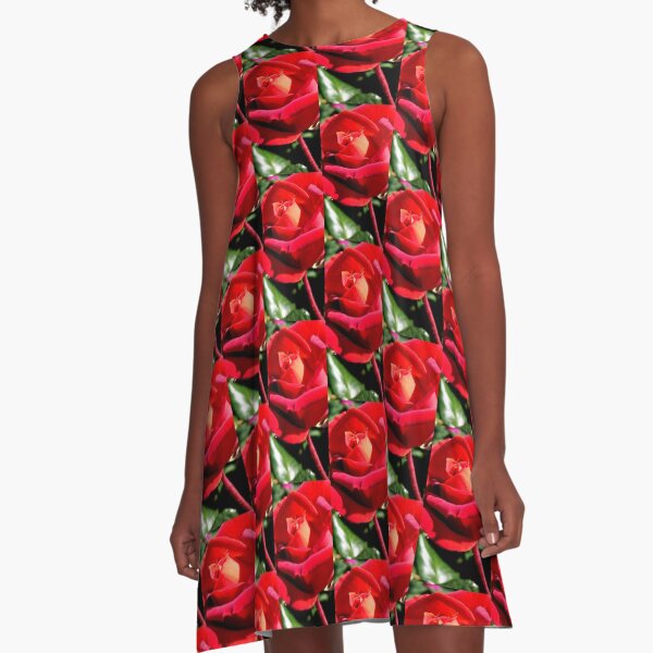 Rose Red A-Line Dress