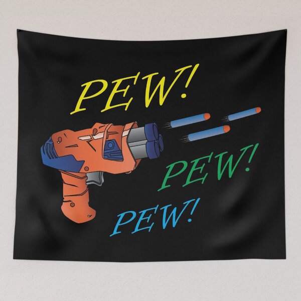 Item preview, Pew Pew Pew - Coloured Nerf Battle Gun designed and sold by LookFrog.