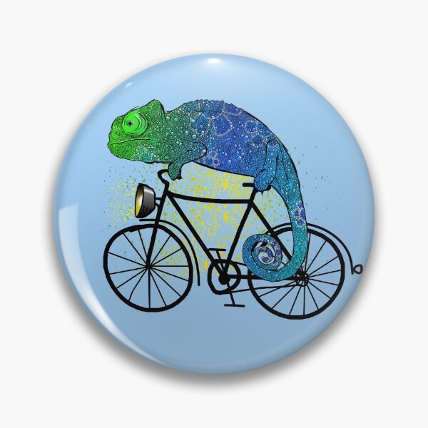 Item preview, Chameleon with a bike designed and sold by AK1Shirts.
