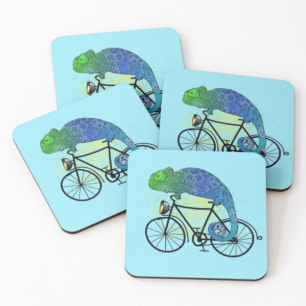 Item preview, Chameleon with a bike designed and sold by AK1Shirts.