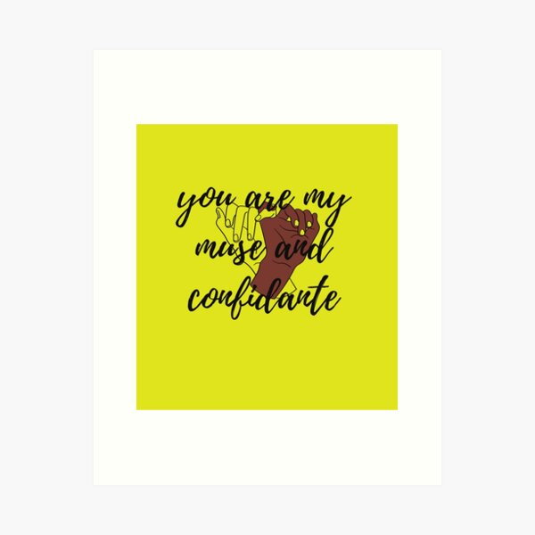 muse and confidante Art Print