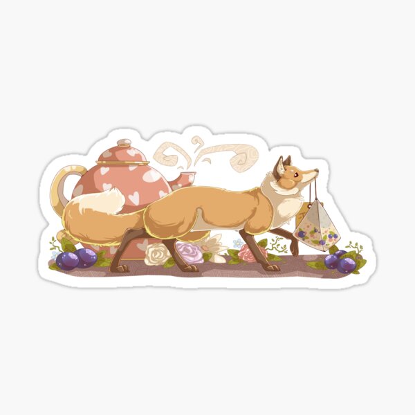Item preview, Tea fox designed and sold by NatureDrawing.