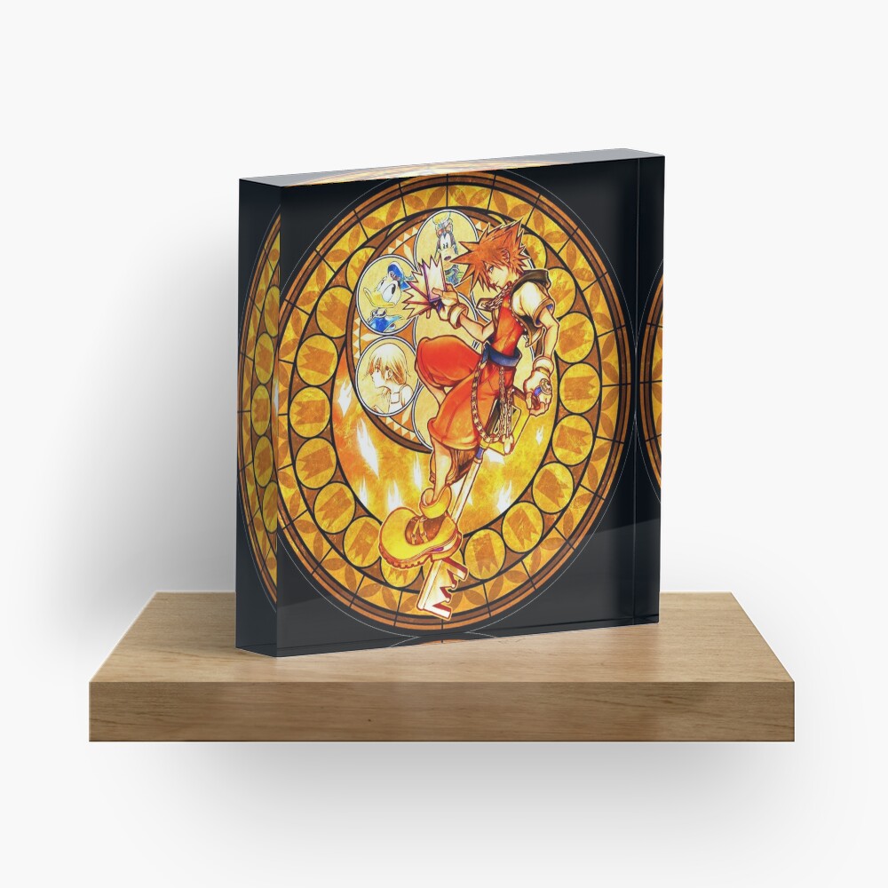 Kingdom Hearts CoM - Sora's Heart Acrylic Block