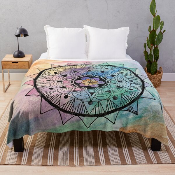 Item preview, Original Watercolor Mandala designed and sold by TheDoodleNurse.