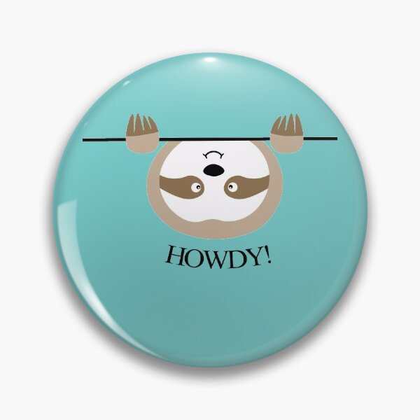 Item preview, Howdy! lustiges Faultier Cartoon designed and sold by Nicole Bleck.