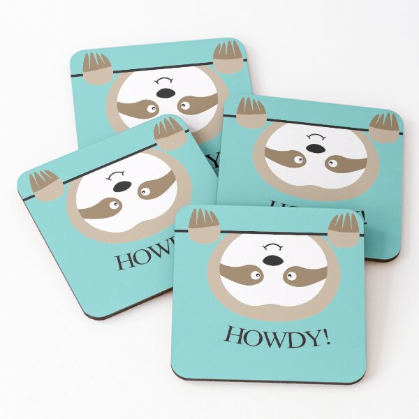 Item preview, Howdy! lustiges Faultier Cartoon designed and sold by Nicole Bleck.