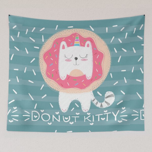 Item preview, Donut Kitty Caticorn designed and sold by 3bythelake.