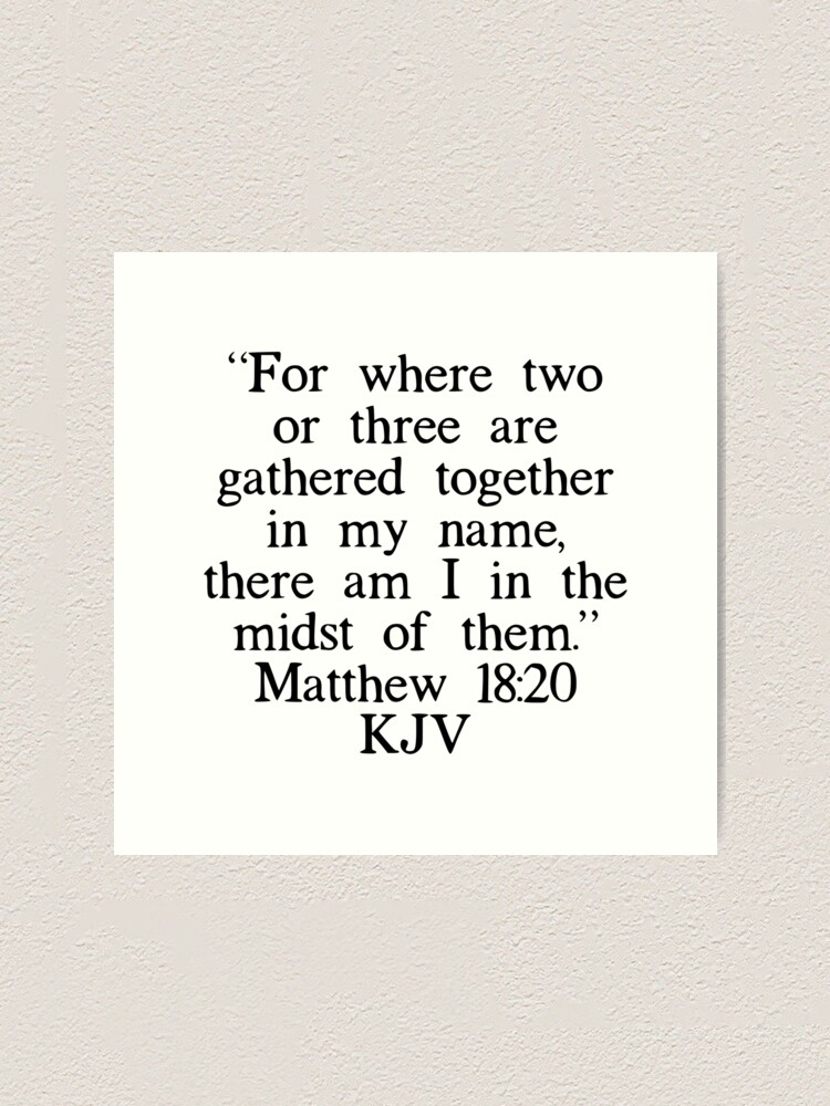 For Where Two Or Three Gather In My Name {Small Wall Tapestry} For Where Two Or Three Gather In My Name {Small Wall Tapestry}
