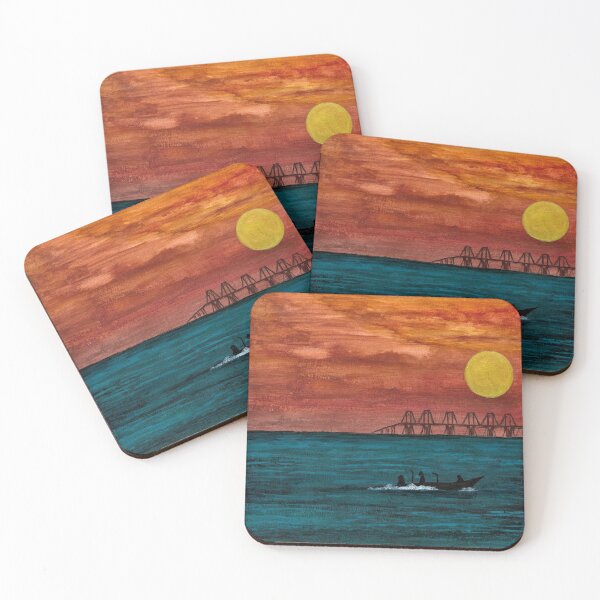 Item preview, Lake Maracaibo Sunset designed and sold by Miladrawcolors.