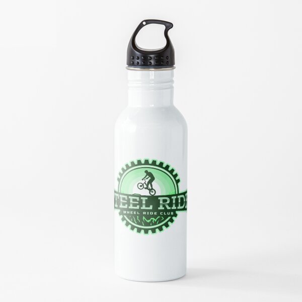 Steel Ride Wheel Ride Club - Obra artística y artículos de diseño Botella de agua
