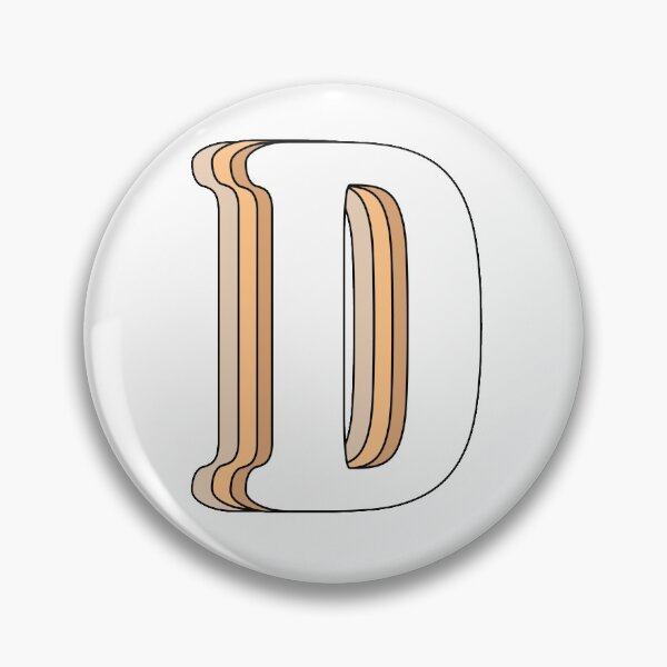 Item preview, The letter D - retro designed and sold by Margje.