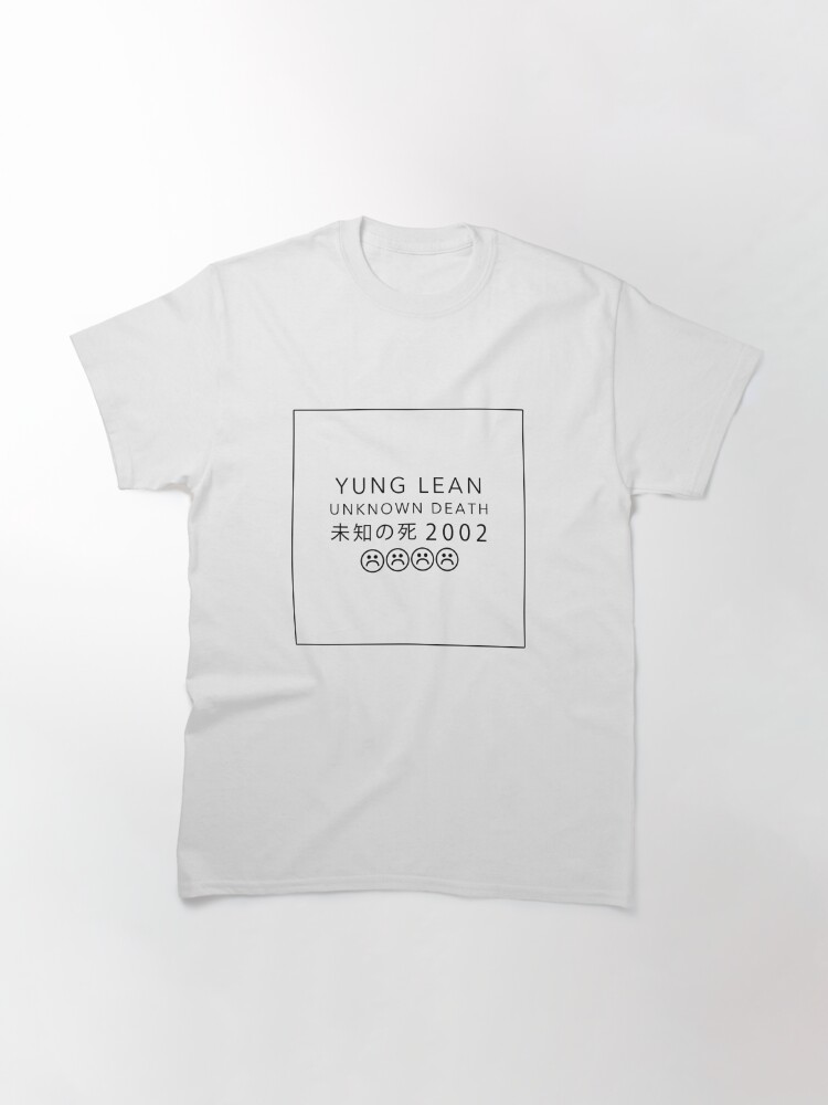 yung lean unknown death t shirt