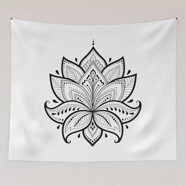 Item preview, Mehndi Lotus Art designed and sold by JTS STORE.