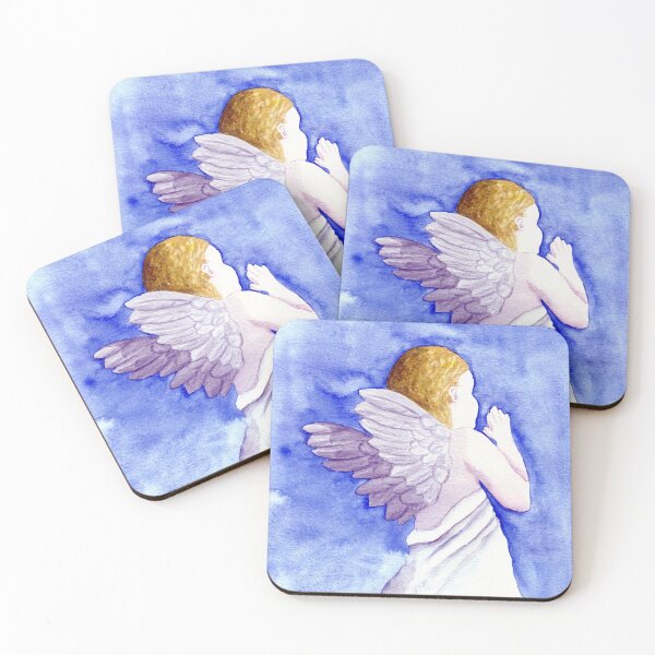Item preview, Little guardian angel, watercolor painting designed and sold by Cacatuart.
