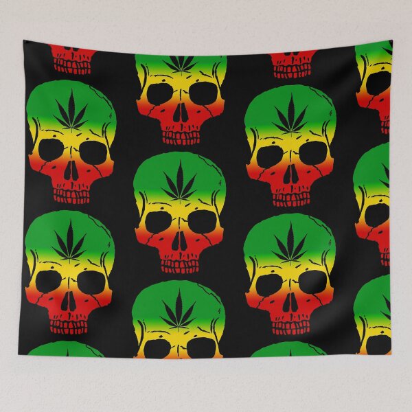 Item preview, Rastafari Skull for Reggae Lover designed and sold by MYZAK HRM.