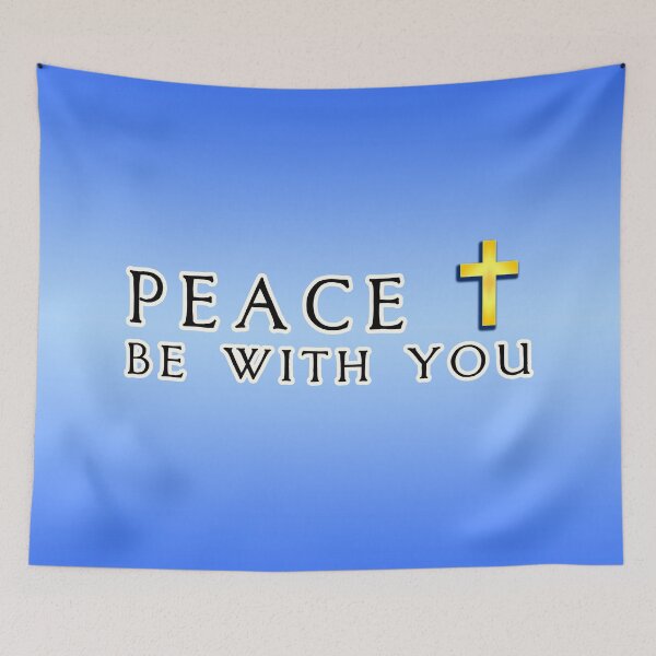 Item preview, Peace Be With You Religious Cross designed and sold by wenarts.